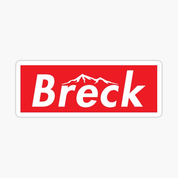 Ski Breck Breckenridge Colorado Skiing Skateboard Snowboard Laptop Sticker