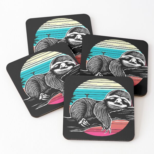Item preview, Retro Vintage Sloth Sleeping designed and sold by DesignFusion2.