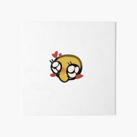 Shush Cursed Emoji | Art Board Print