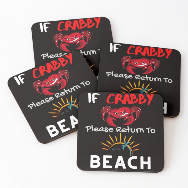 Item preview, If Crabby Please Return To Beach Funny Cranky Crab Cancer designed and sold by MagicSD Designs.