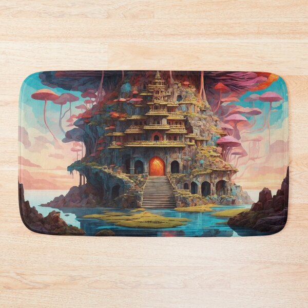 Item preview, Enchanting Mushroom Castle: A Whimsical Fungal Fantasy 9 designed and sold by TheTechnoCanvas.