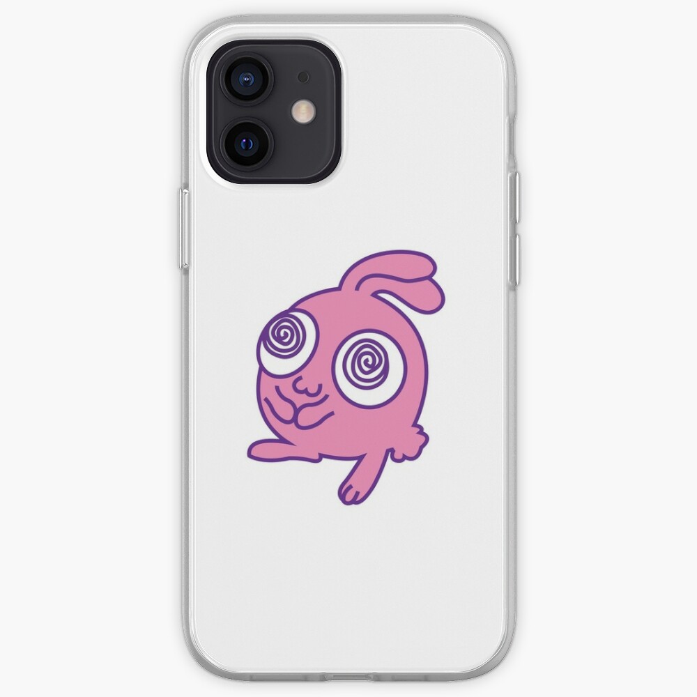 Funny Bunny Rabbit Illustration Kawaii Cute Weird Silly Pink Purple Animal Pets Cartoon Anime Character Iphone Case Cover By Luffnstuff Redbubble