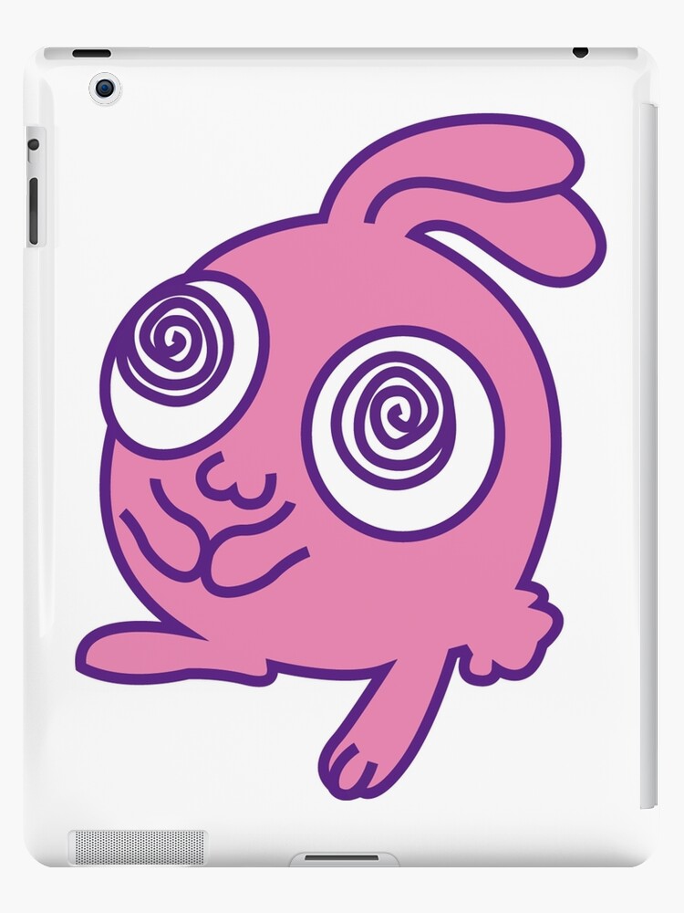 Funny Bunny Rabbit Illustration Kawaii Cute Weird Silly Pink Purple Animal Pets Cartoon Anime Character Ipad Case Skin For Sale By Luffnstuff Redbubble