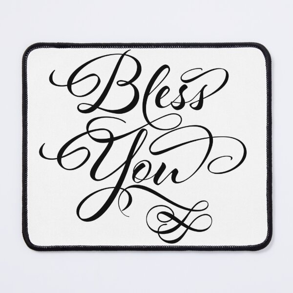 Item preview, Bless You Script, Word Art, Typography, designed and sold by DefintionArt.