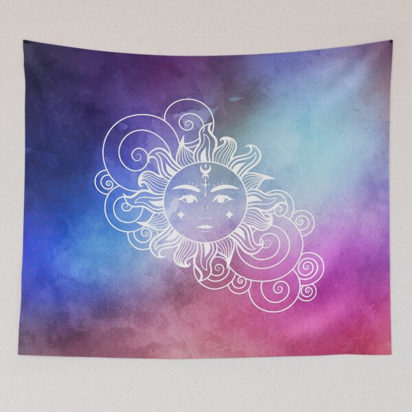 Item preview, Celestial Aesthetic Sun in Watercolor Universe designed and sold by Trish Dish.
