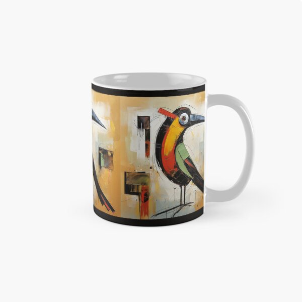 Item preview, Abstract Art Bird Mug designed and sold by Artmugic.