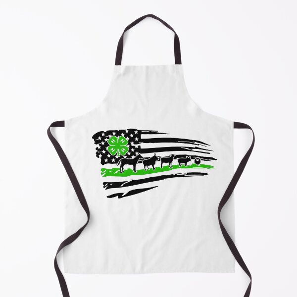 Item preview, 4H Distressed American Flag with Livestock designed and sold by simmoredsign.