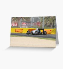 Williams FW37 Formula One Car Greeting Card