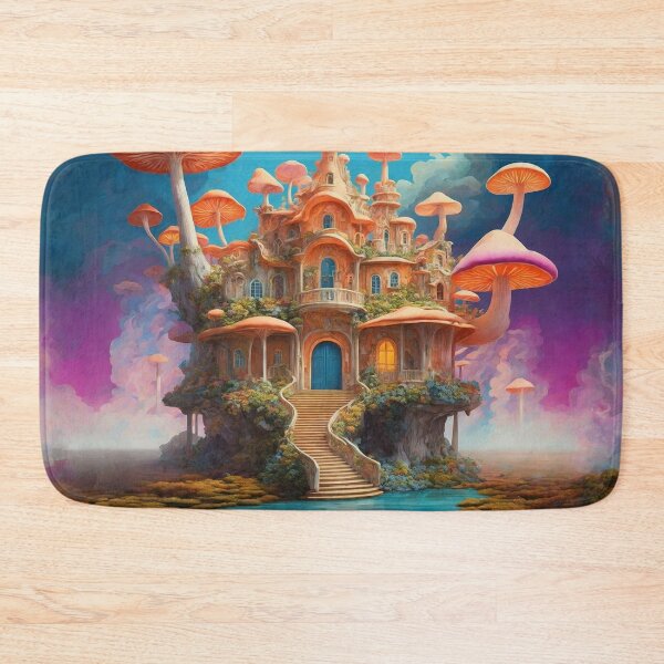 Item preview, Enchanting Mushroom Castle: A Whimsical Fungal Fantasy 10 designed and sold by TheTechnoCanvas.