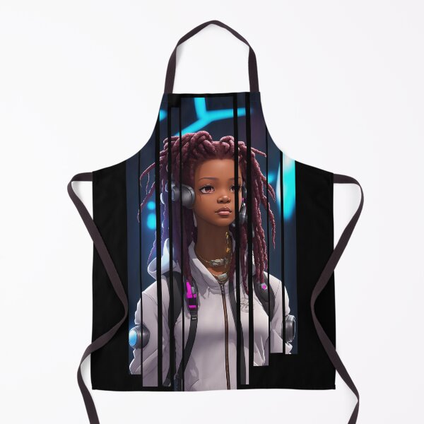 Item preview, Dynamic African-American Cyberpunk Teen Girl: Neon-Lit Style designed and sold by Keith & Sandra Barkevich.