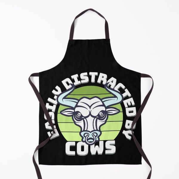 Item preview, Easily Distracted by Cows Vintage Retro designed and sold by LOT7Clothing.