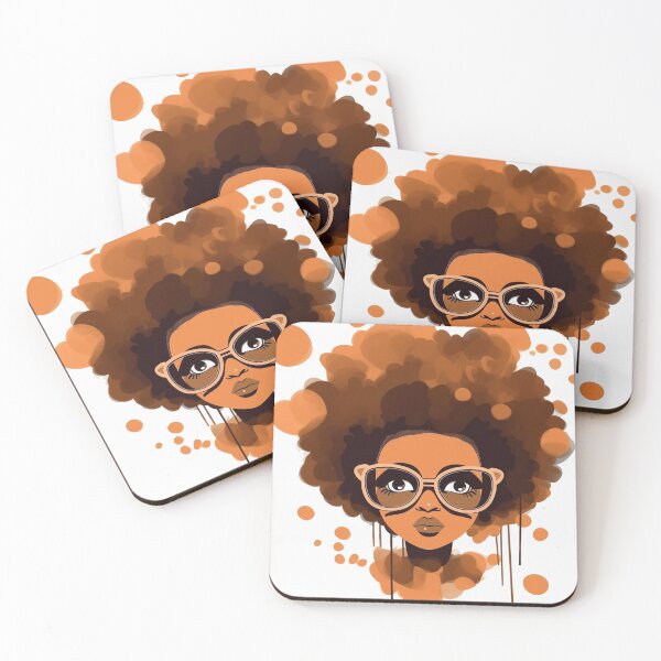 Item preview,  Beautiful black woman with a big afro designed and sold by evonte.