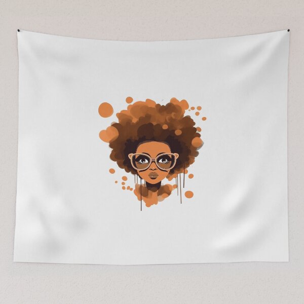 Item preview,  Beautiful black woman with a big afro designed and sold by evonte.