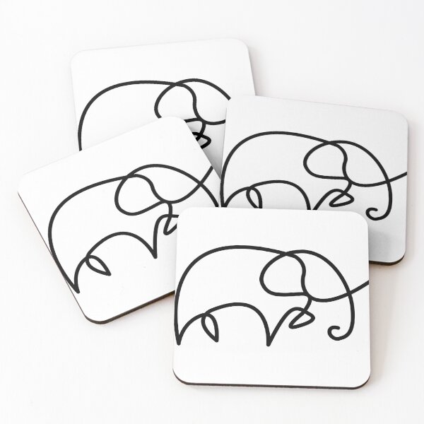 Item preview, Line art elephant designed and sold by GSJGROUP.