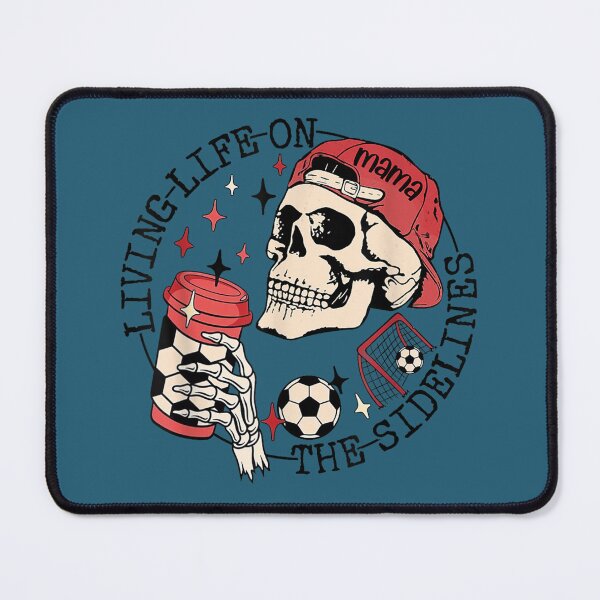 Item preview, Soccer Mama Living Life On The Sidelines Skeleton Coffee  designed and sold by ZacharyCBritton.