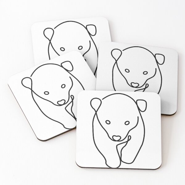 Item preview, line art bear designed and sold by GSJGROUP.
