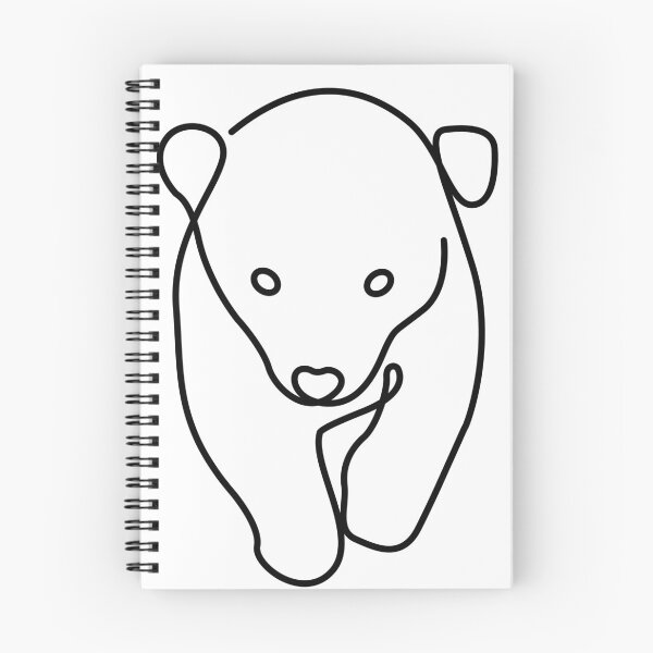 Item preview, line art bear designed and sold by GSJGROUP.