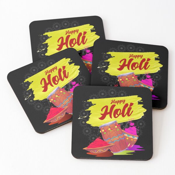 Item preview, Happy holi with colorful powders and drum designed and sold by TirrellColister.