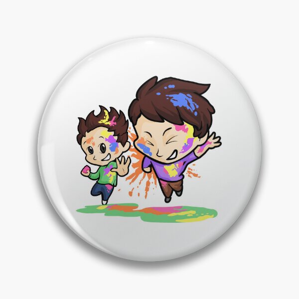 Item preview, Children playing colorful powders at Holi festival designed and sold by TirrellColister.