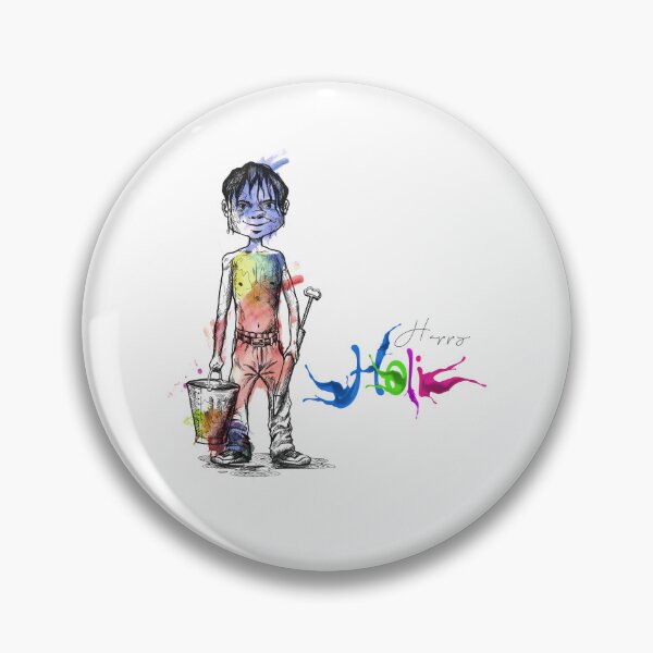 Item preview, Boy holding pichkari gun playing Holi designed and sold by TirrellColister.