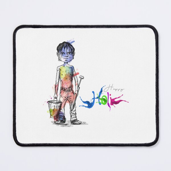 Item preview, Boy holding pichkari gun playing Holi designed and sold by TirrellColister.