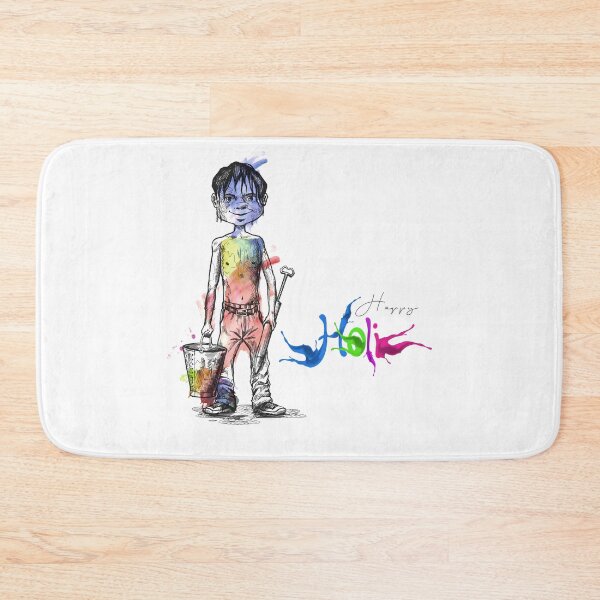 Item preview, Boy holding pichkari gun playing Holi designed and sold by TirrellColister.