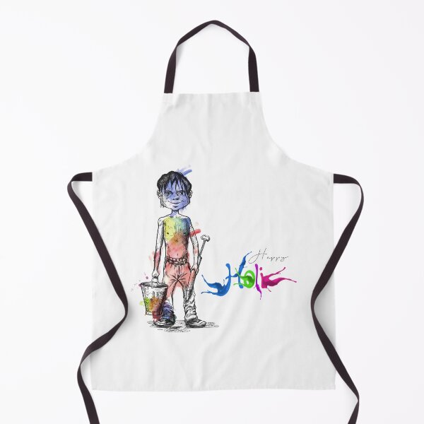 Item preview, Boy holding pichkari gun playing Holi designed and sold by TirrellColister.
