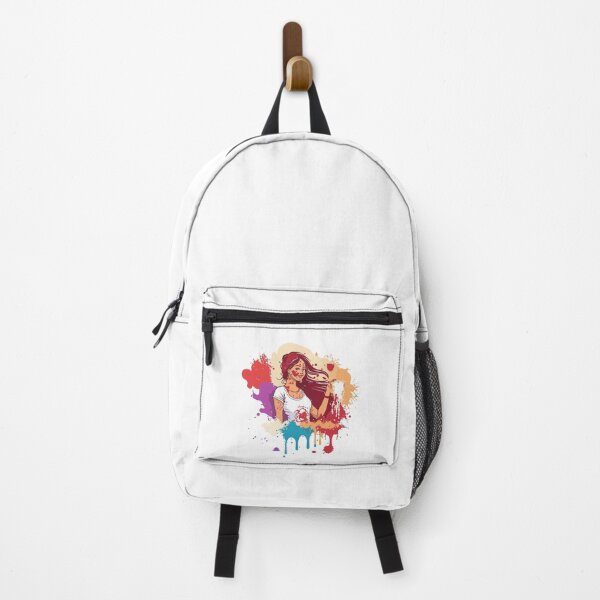 Item preview, Colorful beautiful girl in Holi festival designed and sold by TirrellColister.