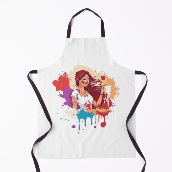 Item preview, Colorful beautiful girl in Holi festival designed and sold by TirrellColister.