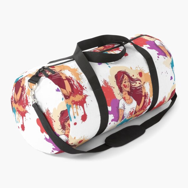 Item preview, Colorful beautiful girl in Holi festival designed and sold by TirrellColister.