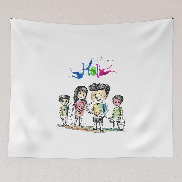 Item preview, Children playing dhol with splash colors designed and sold by TirrellColister.
