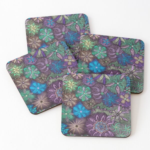Item preview, Abstract flowers  designed and sold by Dimakesthings.