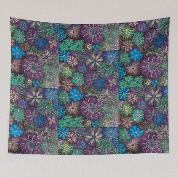 Item preview, Abstract flowers  designed and sold by Dimakesthings.