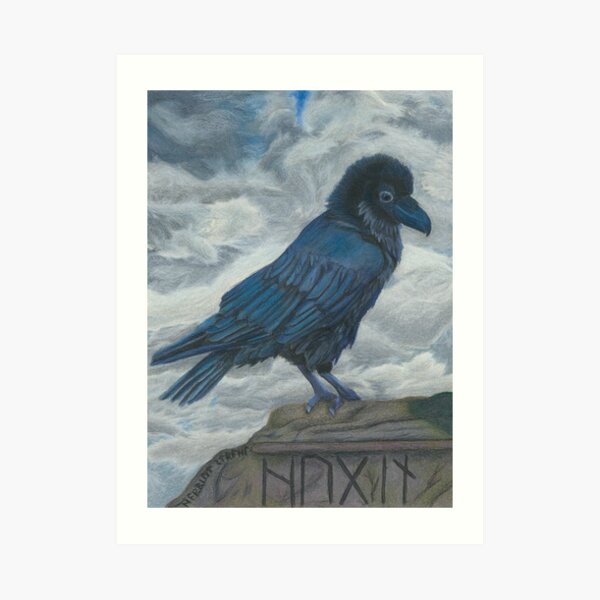 Huginn Art Print