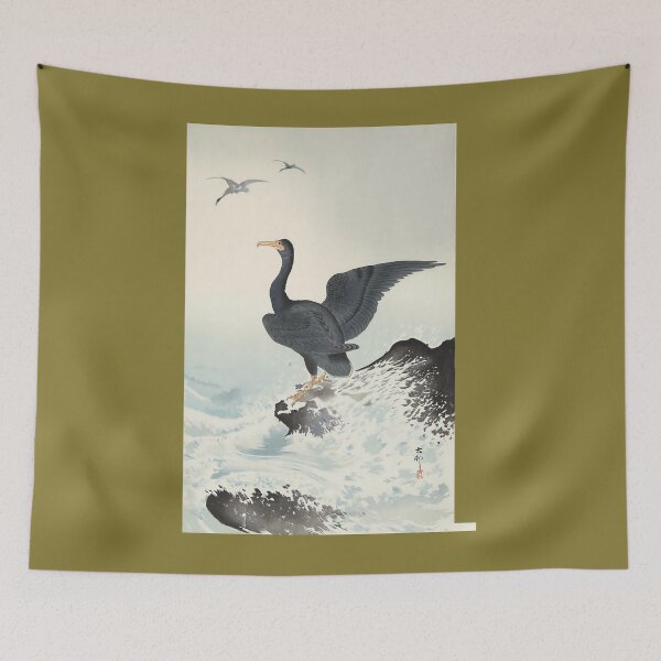 Item preview, Red mask cormorant on rock	 designed and sold by oocgkwlc57.