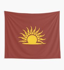 Mythic Dawn · Yellow Emblem Wall Tapestry