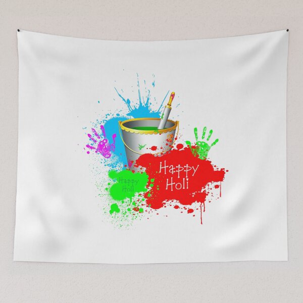 Item preview, Colorful powder and pichkari for Holi designed and sold by TirrellColister.