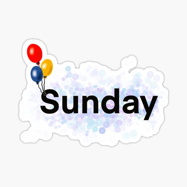 Sunday Sticker