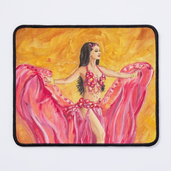 Item preview, Belly Dancer in Pink and Gold designed and sold by ArastanArtistry.