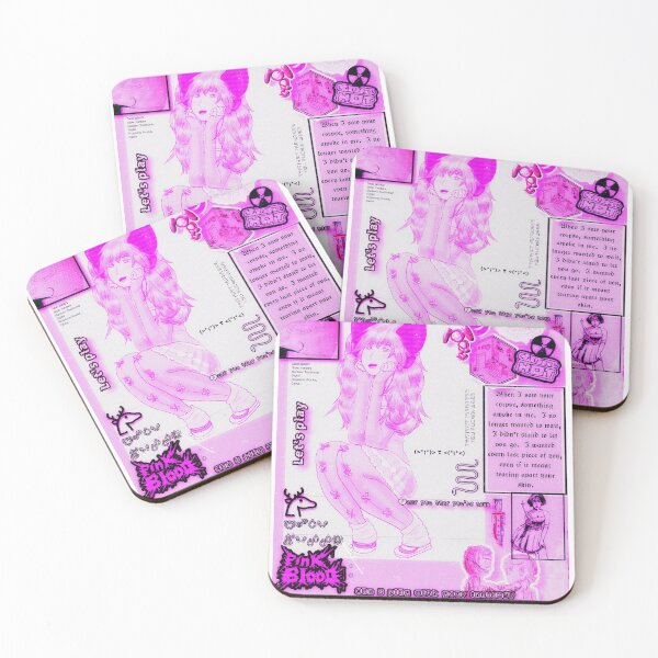 Item preview, Pink Blood Poster designed and sold by Encryptedbrain.