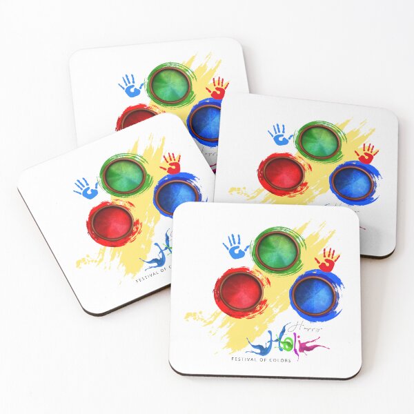 Item preview, Colorful circles and hands for a vibrant Holi designed and sold by TirrellColister.