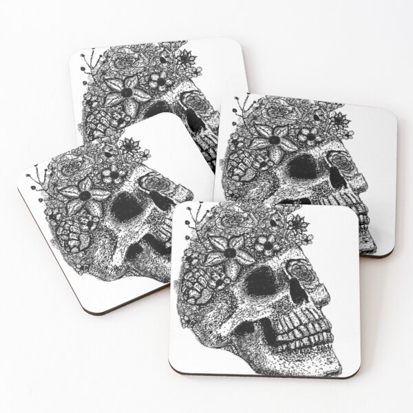 Item preview, Flowered Skull designed and sold by Olive2608.
