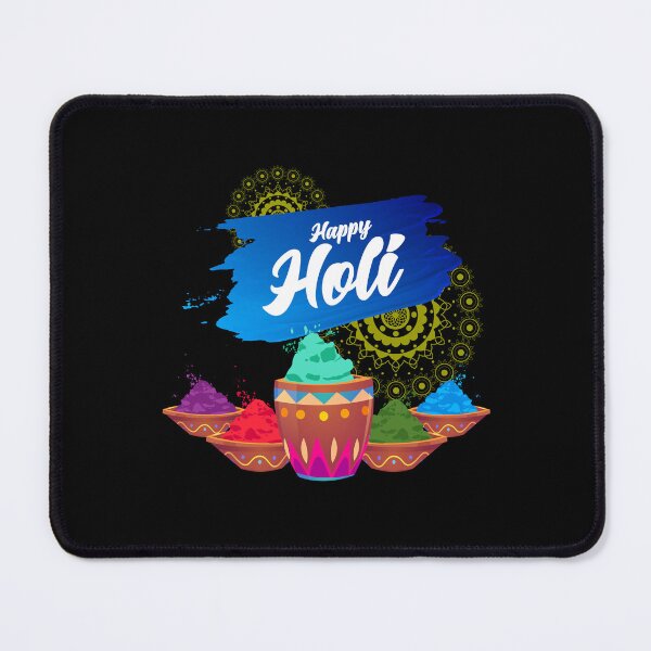 Item preview, Holi festival with color powder and rangoli decoration designed and sold by TirrellColister.