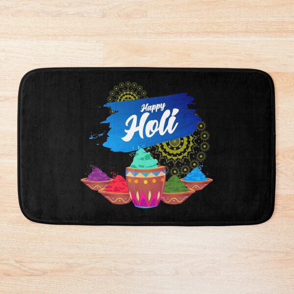 Item preview, Holi festival with color powder and rangoli decoration designed and sold by TirrellColister.