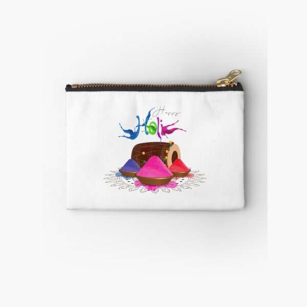 Item preview, Drum and color powder as traditional items for Holi festival designed and sold by TirrellColister.