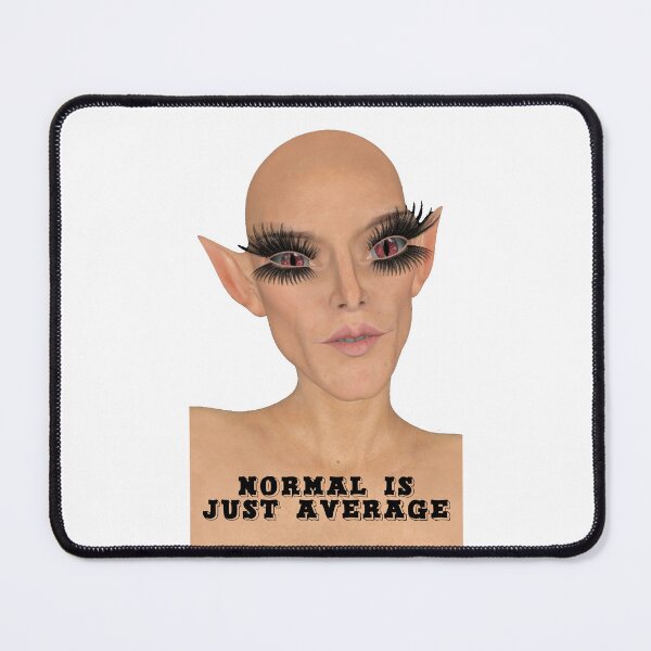 Item preview, Weird Androgynous ET with Tattoo that Says Normal Is Just Average designed and sold by VicesAndVerses.