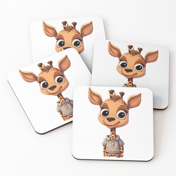 Item preview, Cute cartoon giraffe designed and sold by Stickermagician.