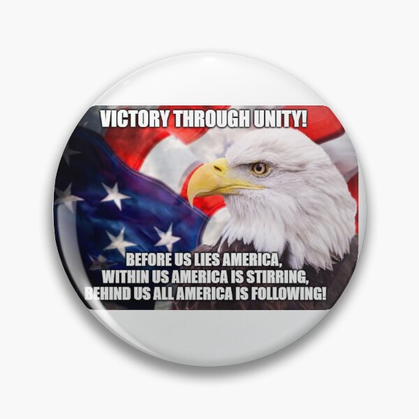 Item preview, Victory Through Unity designed and sold by AmericaFirstCom.