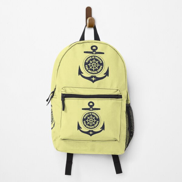 Item preview, Home is Where the Anchor Drops Nautical Travel Quote (INDIGO) designed and sold by CRHPOD20.