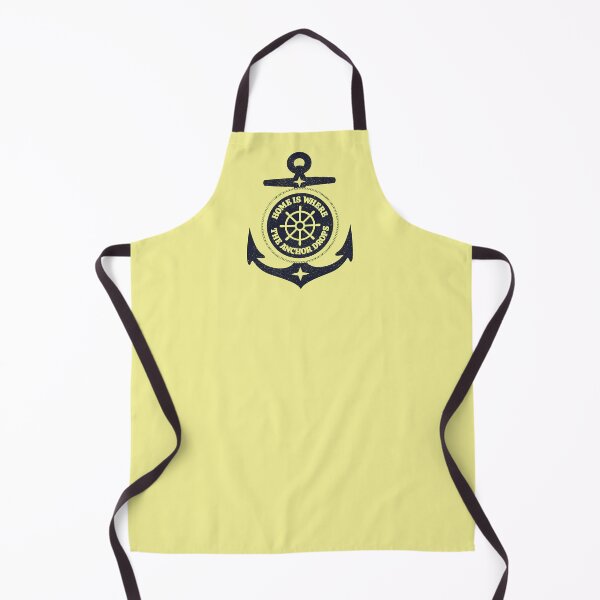 Item preview, Home is Where the Anchor Drops Nautical Travel Quote (INDIGO) designed and sold by CRHPOD20.